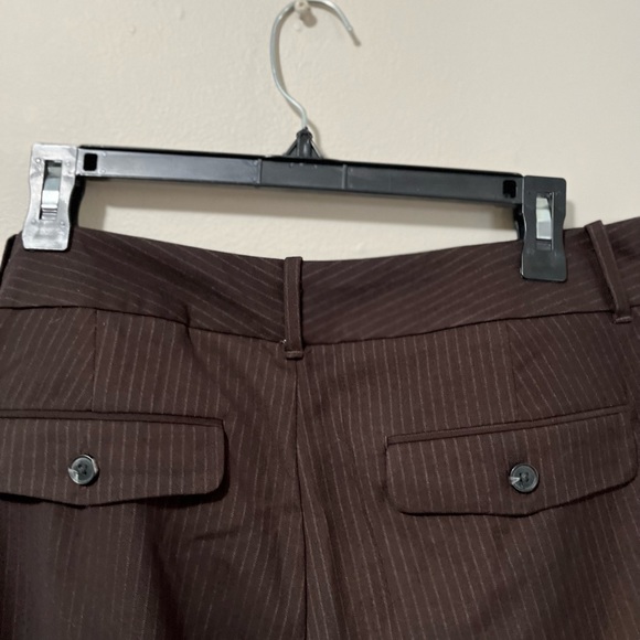 NWT. Dockers Pinstriped Brown Trousers. 14P - Picture 6 of 8